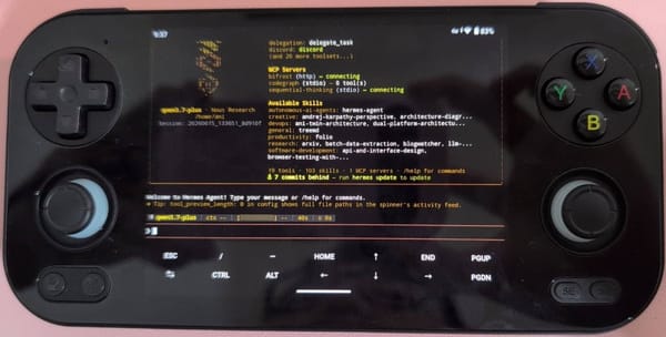 在 RG476H 上跑 Hermes Agent：用 Termux + proot Debian 做一個掌上型 always-on 節點